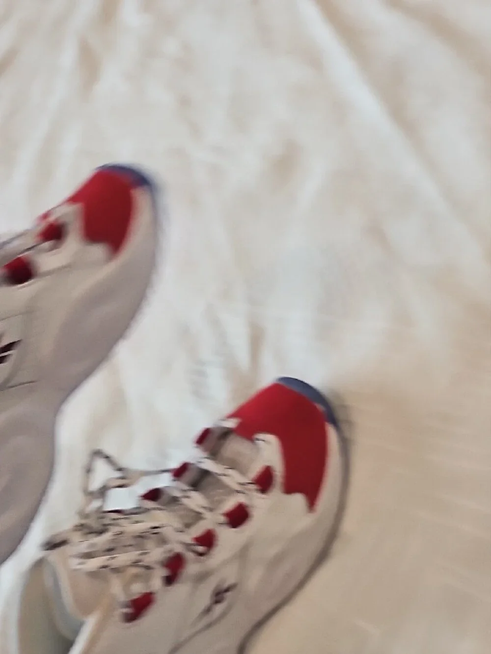 Reebok Kids White, Red and Blue High-Top Sneakers